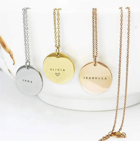Collier Prénom Personnalisé en Acier Inoxydable — Chaîne Clavicule