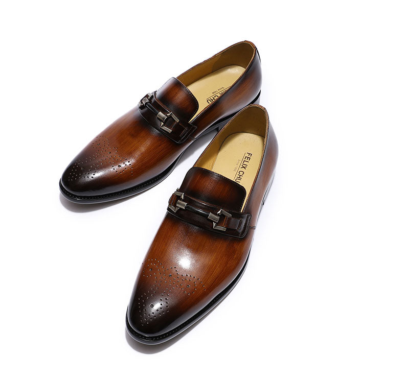 Mocassins en Cuir Italien — Finition Main — IDEALYS